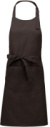 Somelierska zástera s náprsenkou - Kariban, farba - chocolate, veľkosť - Onesize