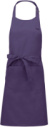 Somelierska zástera s náprsenkou - Kariban, farba - purple, veľkosť - Onesize