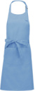 Somelierska zástera s náprsenkou - Kariban, farba - sky blue, veľkosť - Onesize