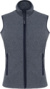 Dámska mikroflísová vesta "Melodie" - Kariban, farba - french navy heather, veľkosť - 3XL