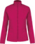 Dámska mikroflísová bunda "Maureen" - Kariban, farba - fuchsia, veľkosť - 3XL