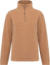 Mikroflísová mikina so štvrtinovým zipsom "Enzo" - Kariban, farba - camel heather, veľkosť - XXL