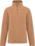 Mikroflísová mikina so štvrtinovým zipsom "Enzo" - Kariban, farba - camel heather, veľkosť - XXL