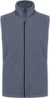 Mikrofleecová vesta "Luca" - Kariban, farba - french navy heather, veľkosť - 4XL
