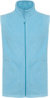 Mikrofleecová vesta "Luca" - Kariban, farba - cloudy blue heather, veľkosť - 3XL