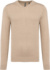 Pánsky sveter s výstrihom do V - Kariban, farba - beige heather, veľkosť - L