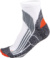 Bežecké športové ponožky - Kariban, farba - white/grey/orange, veľkosť - 35/38