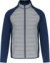 Športová hybridná strečová bunda - Kariban, farba - marl grey/sporty navy, veľkosť - XL