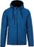 Pánska pletená flísová bunda s kapucňou - Kariban, farba - light royal blue melange, veľkosť - S