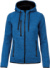 Dámska pletená flísová bunda s kapucňou - Kariban, farba - light royal blue melange, veľkosť - L