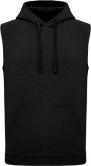 Unisex mikina s kapucňou bez rukávov
