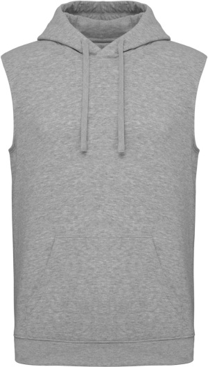Unisex mikina s kapucňou bez rukávov