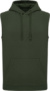 Unisex mikina s kapucňou bez rukávov - Kariban, farba - sporty khaki, veľkosť - M