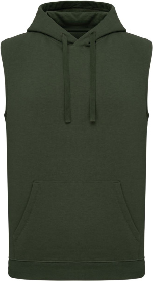 Unisex mikina s kapucňou bez rukávov