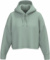 Dámska crop mikina s kapucňou - Kariban, farba - sage, veľkosť - XXL
