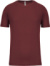Pánske športové tričko - Kariban, farba - wine, veľkosť - XL