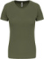 Dámske športové tričko - Kariban, farba - green olive, veľkosť - XL