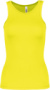 Dámske športové tielko - Kariban, farba - fluorescent yellow, veľkosť - S