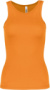 Dámske športové tielko - Kariban, farba - orange, veľkosť - S