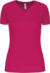 Dámske športové tričko s V-výstrihom - Kariban, farba - fuchsia, veľkosť - XS
