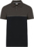 Pracovné polo tričko z piké materiálu - Kariban, farba - black/dark grey, veľkosť - L
