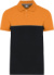 Pracovné polo tričko z piké materiálu - Kariban, farba - black/orange, veľkosť - 5XL