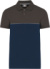 Pracovné polo tričko z piké materiálu - Kariban, farba - navy/dark grey, veľkosť - 3XL