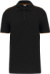 Pánske pracovné pique polo tričko "Day-to-Day" - Kariban, farba - black/orange, veľkosť - 3XL