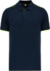 Pánske pracovné pique polo tričko "Day-to-Day" - Kariban, farba - navy/fluorescent yellow, veľkosť - XL