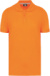 Pánske pracovné polo tričko z hrubej bavlny s piqué štruktúrou - Kariban, farba - orange, veľkosť - XL