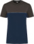 Pracovné tričko - Kariban, farba - navy/dark grey, veľkosť - XXL
