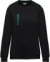 Pracovná mikina "Day-to-Day" - Kariban, farba - black/kelly green, veľkosť - 3XL