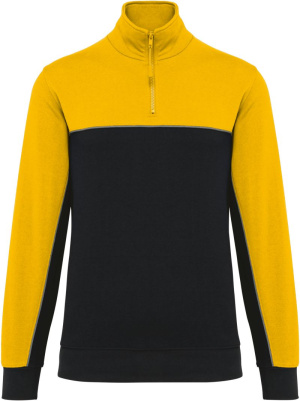 Pracovná mikina so zapínaním na 1/4 zips