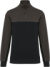 Pracovná mikina so zapínaním na 1/4 zips - Kariban, farba - black/dark grey, veľkosť - 3XL