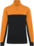 Pracovná mikina so zapínaním na 1/4 zips - Kariban, farba - black/orange, veľkosť - XL