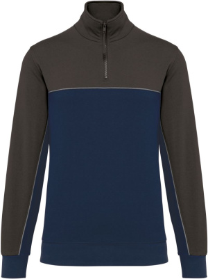 Pracovná mikina so zapínaním na 1/4 zips