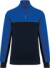 Pracovná mikina so zapínaním na 1/4 zips - Kariban, farba - navy/royal blue, veľkosť - M