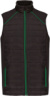 Pracovná hybridná vesta "Day-to-Day" - Kariban, farba - black/kelly green, veľkosť - M