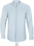 Popelínová košeľa s dlhým rukávom a stojačikovým golierom - NEOBLU, farba - soft blue, veľkosť - 3XL