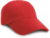 6-panelová nízkoprofilová šiltovka - Result, farba - red, veľkosť - Onesize