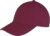 6-panelová nízkoprofilová šiltovka - Result, farba - burgundy, veľkosť - Onesize