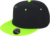 6-panelová šiltovka s rovným šiltom - Result, farba - black/lime, veľkosť - Onesize