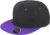 6-panelová šiltovka s rovným šiltom - Result, farba - black/purple, veľkosť - Onesize