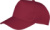 Detská 5-panelová šiltovka - Result, farba - burgundy, veľkosť - Onesize