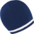 Pletená čiapka s kontrastnými pruhmi - Result, farba - navy/white, veľkosť - Onesize