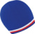 Pletená čiapka s kontrastnými pruhmi - Result, farba - blue/white-red, veľkosť - Onesize