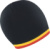 Pletená čiapka s kontrastnými pruhmi - Result, farba - black/yellow-red, veľkosť - Onesize