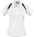 Dámske tímové polokošeľové tričko s piké štruktúrou - Spiro, farba - white/navy, veľkosť - M