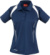 Dámske tímové polokošeľové tričko s piké štruktúrou - Spiro, farba - navy/white, veľkosť - L