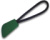 10 ks príveskov na zips - Result, farba - forest green, veľkosť - Onesize